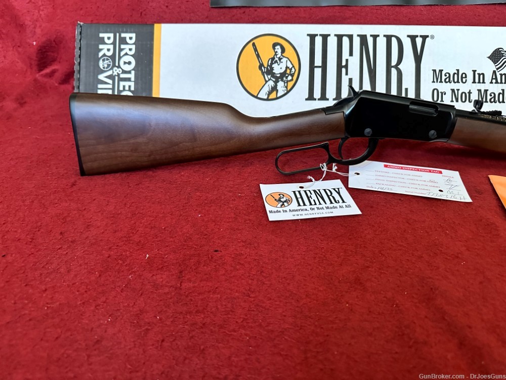HENRY OCTAGON LEVER ACTION Walnut 22 LR 20"-New-Must Go-Store Closing!-img-1