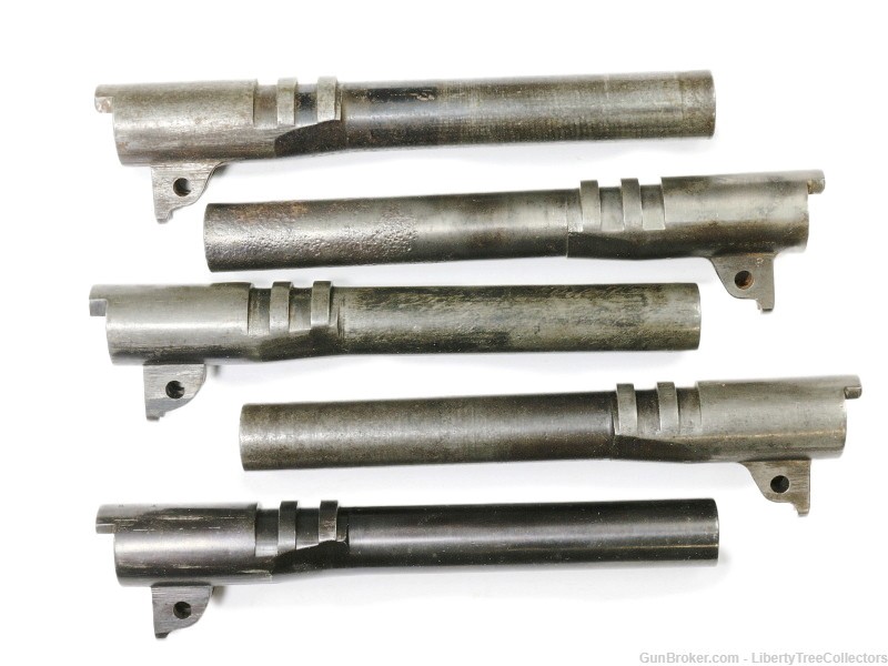 1911 Government Pistol Barrel Lot of 5 Used-img-0