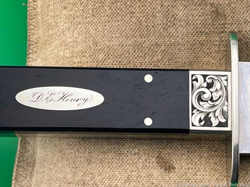 D.E. Henry Vidalia Bowie Knife Engraved By Lynton McKenzie-img-20