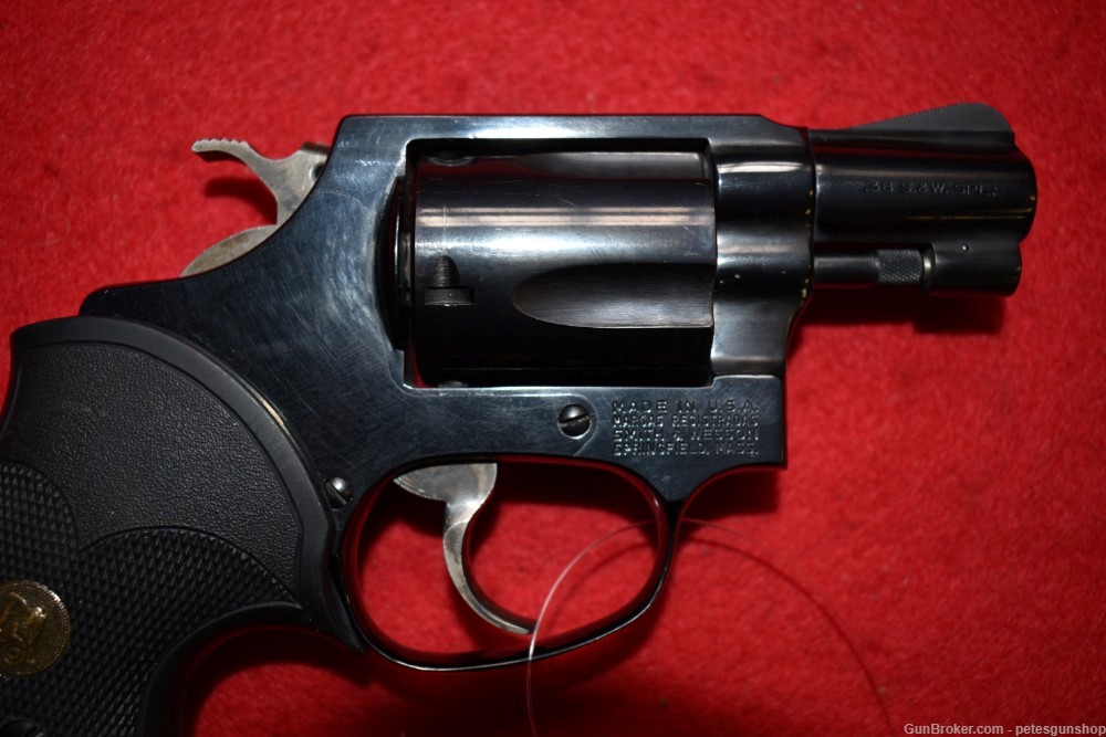 Smith & Wesson Model 36 Square Butt Revolver, Nice, PENNY Start!-img-2