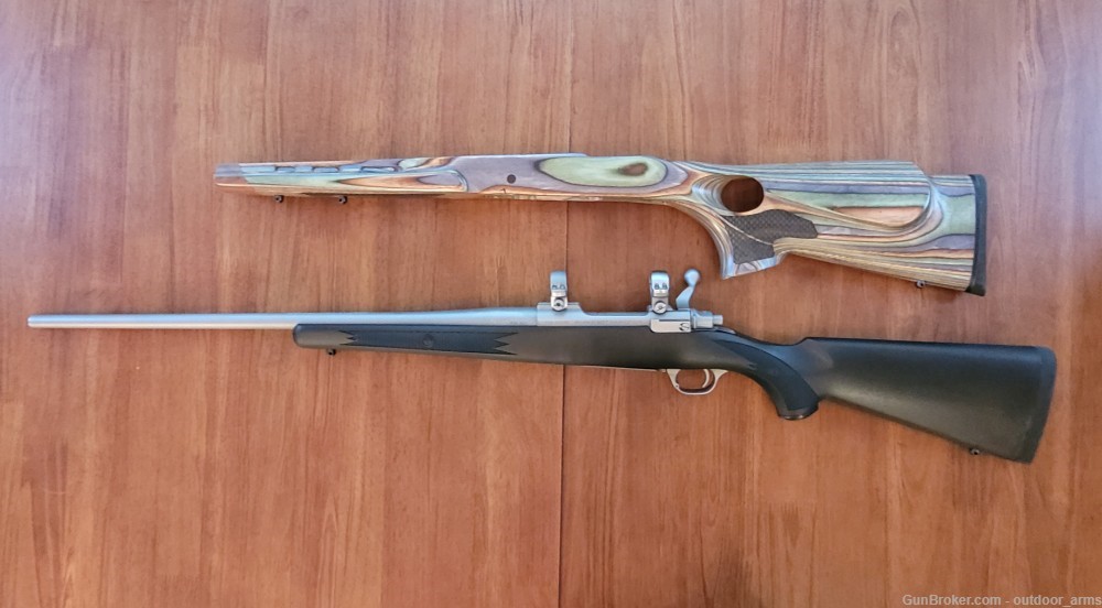 Ruger M77 Hawkeye in 223 Rem W/ Extra Thumbhole Stock-img-0