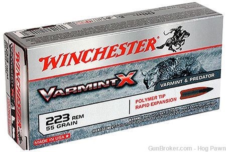 Winchester Ammo VARMINT X 223REM 55GR POLY TIP 20 Rounds-img-0