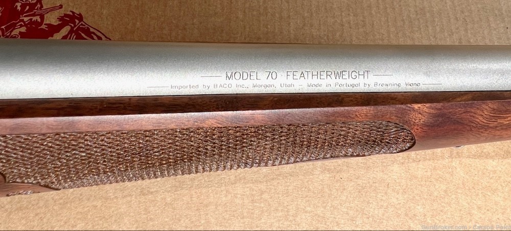 Winchester 70 Stainless Featherweight .243 WIN. 22" NIB  AA+  WOOD -img-9