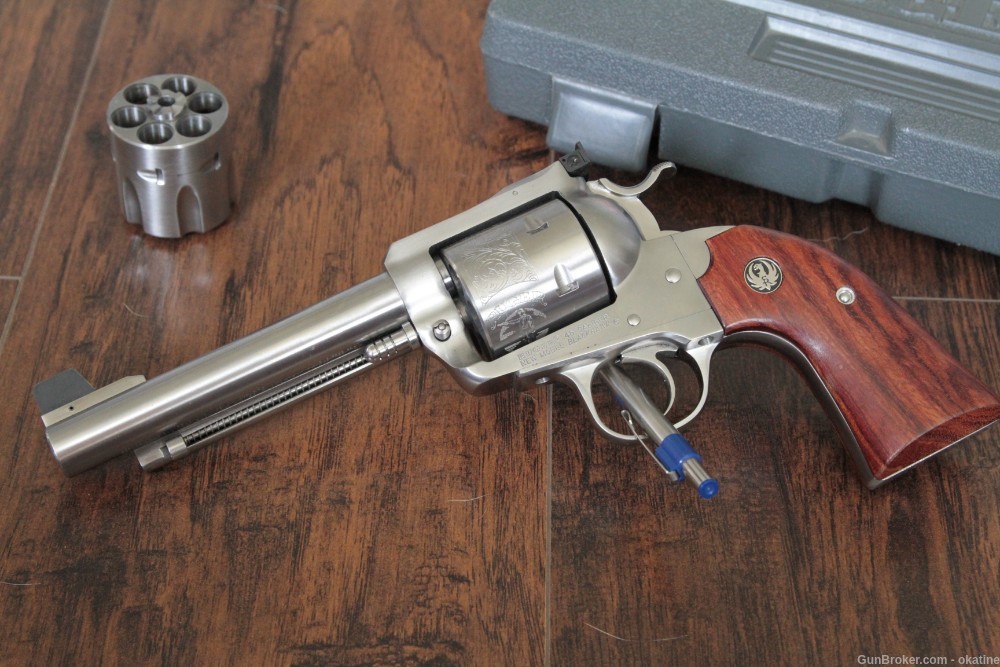 Ruger new model Blackhawk Bisley Stainless convertible .45 Colt & .45 ACP-img-1