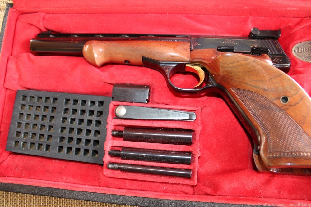 Browning Gold Medalist .22 LR Automatic Target Pistol in Case/ Extras! WOW!-img-4