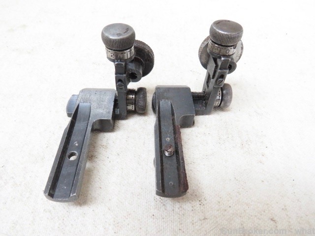 2 Vintage Redfield Rifle Adjustable Rear Sights  Olympic Type Sight-img-7