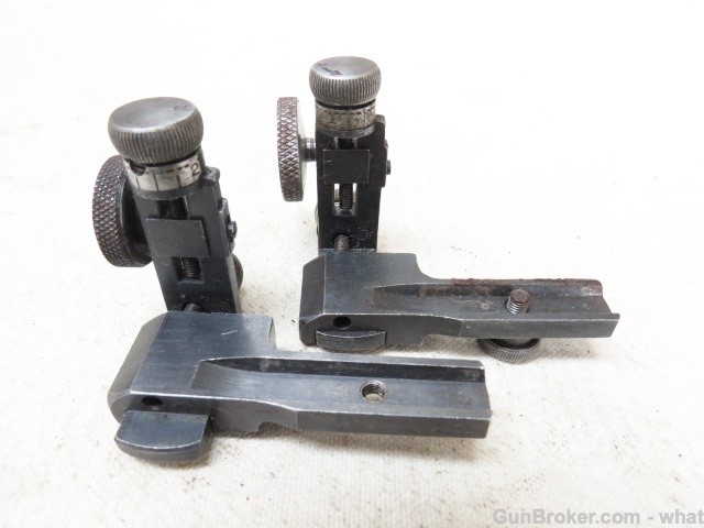 2 Vintage Redfield Rifle Adjustable Rear Sights  Olympic Type Sight-img-8
