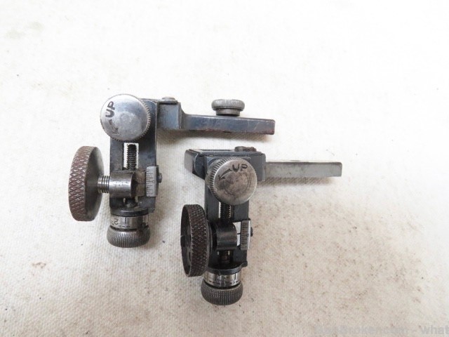 2 Vintage Redfield Rifle Adjustable Rear Sights  Olympic Type Sight-img-5