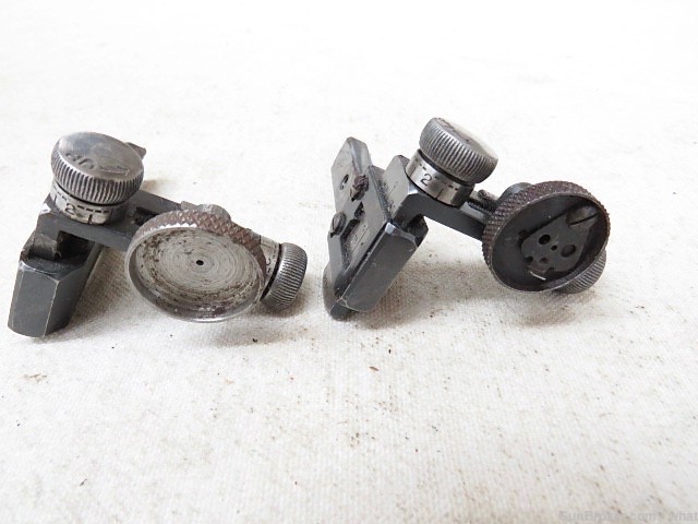 2 Vintage Redfield Rifle Adjustable Rear Sights  Olympic Type Sight-img-2