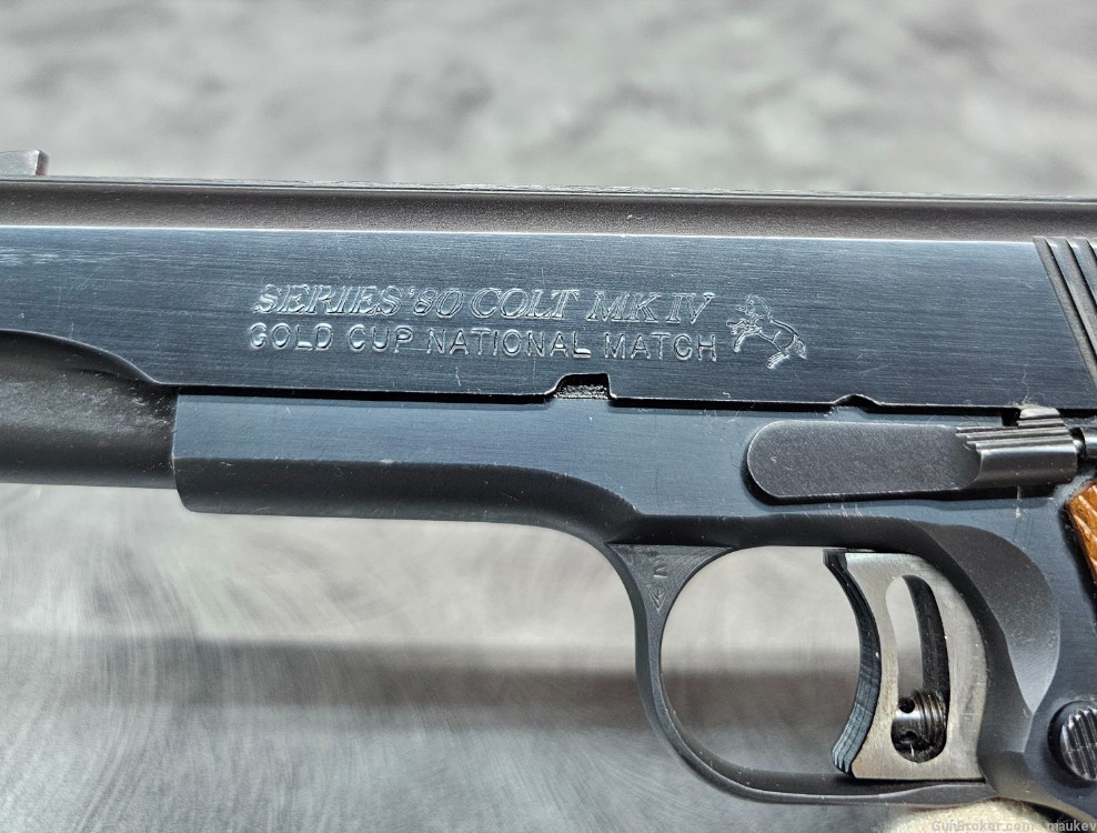 Colt Gold Cup National Match MKIV Series 80 .45acp Semi-auto Pistol -img-1