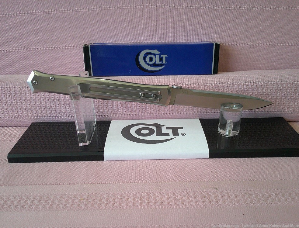 NIB COLT Thin Man Stiletto Stainless & Aluminum Liner Lock Folding Knife-img-5