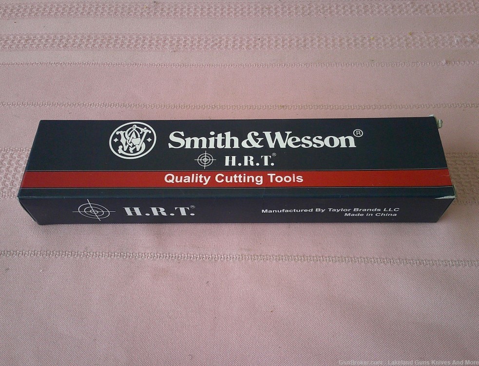 NIB SMITH & WESSON H.R.T. Full Tang Black Spear Blade Belt or Boot Knife!-img-9