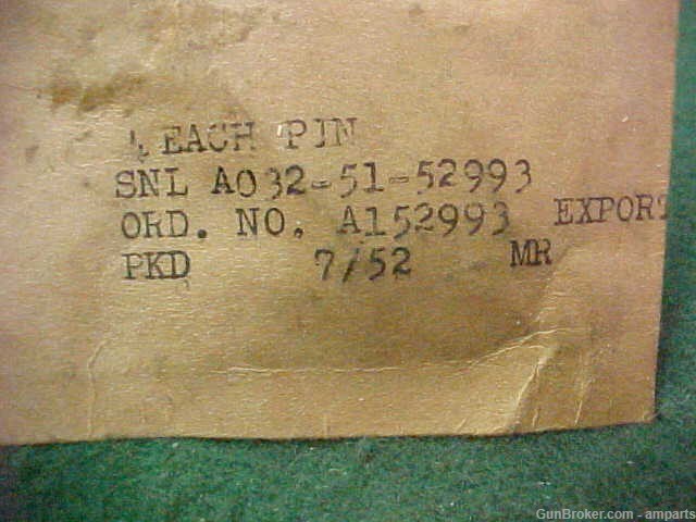 Thompson M1 series Cal..45 SMG hammer pins, 2 in original package-img-0
