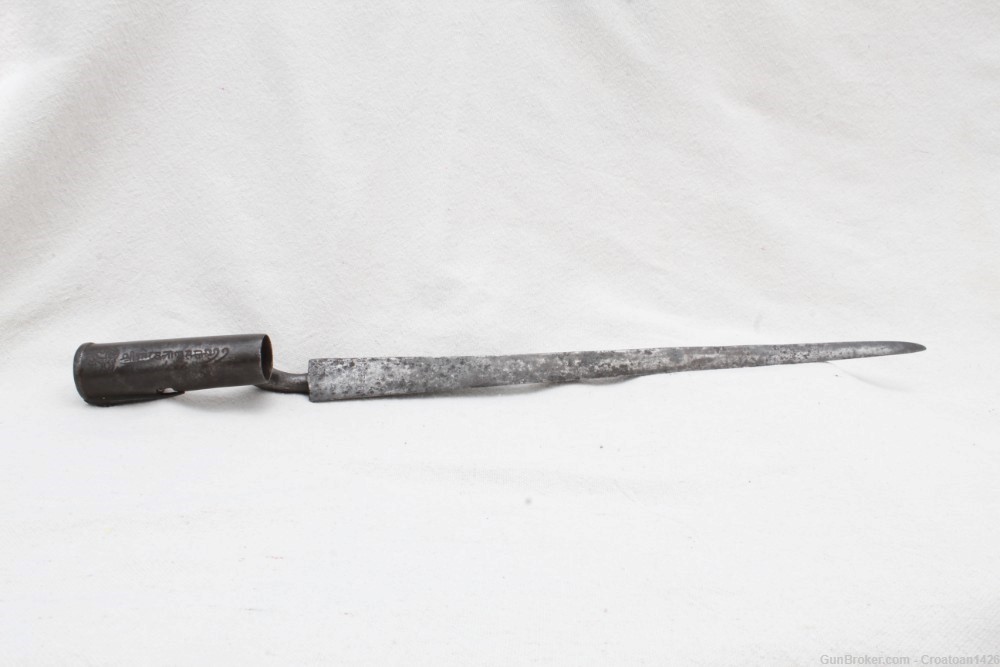 Original Gurkha East India Company Brown Bess Musket Socket Bayonet-img-9