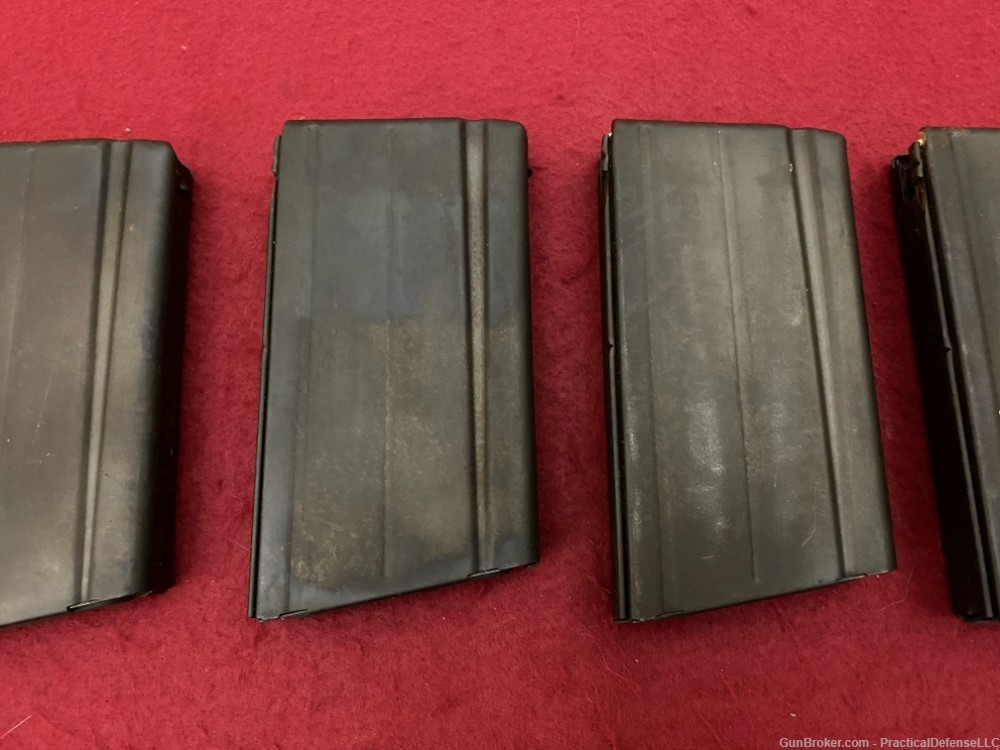 Lot of 5 Excellent Metric FAL 20rd steel magazines DSA marked 7.62 / 308-img-2