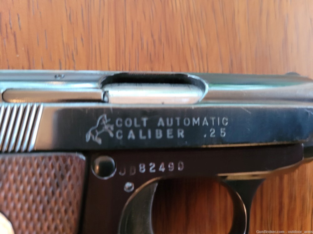 Colt Automatic 25 ACP Pocket Pistol - 1972/73 Manufacture Date-img-1