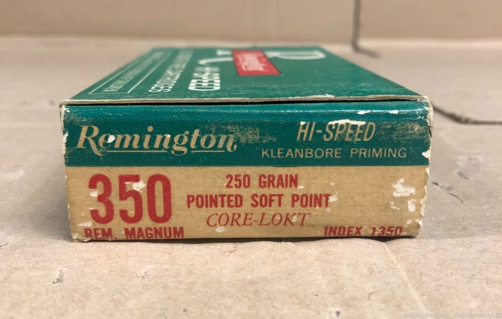 Remington .350 Rem Mag  250 Grain Pointed Soft Point 20rd Box-img-0