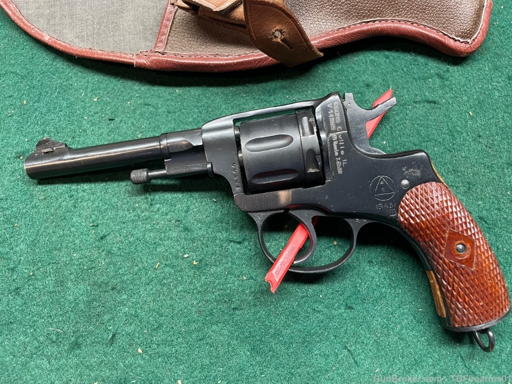 Russian m1895 7.62x38r revolver ww1 ww2 m1895 nagant  w/ holster-img-5