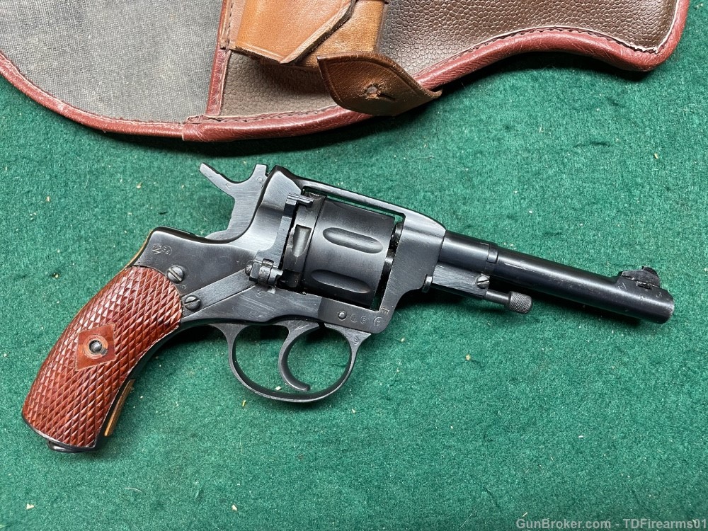 Russian m1895 7.62x38r revolver ww1 ww2 m1895 nagant  w/ holster-img-2