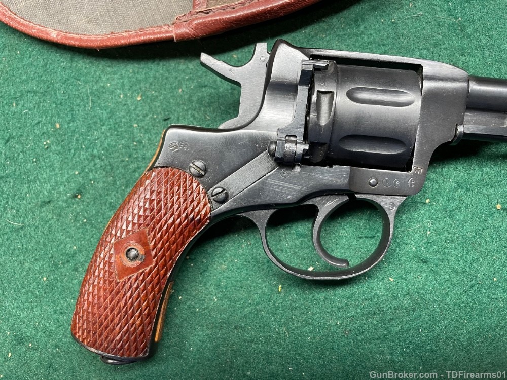 Russian m1895 7.62x38r revolver ww1 ww2 m1895 nagant  w/ holster-img-3
