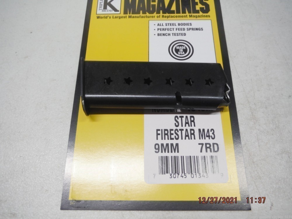 Star Firestar 9mm Magazine 7Rd Firestar M43 9mm Mag-img-0