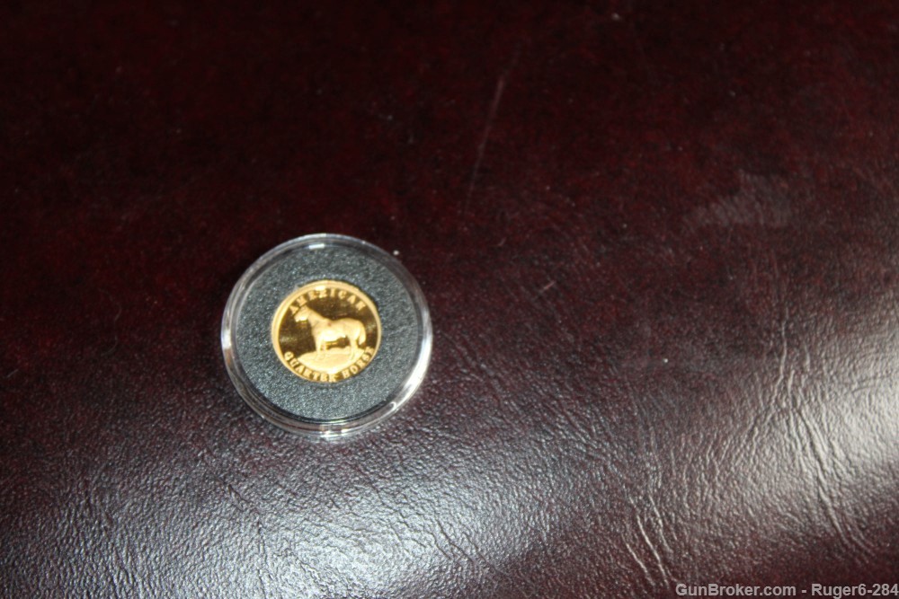 1/20 oz .9999 GOLD Tennessee Walking Horse Coin ROUND-img-4