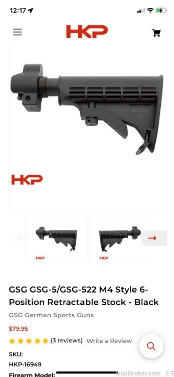 GSG 5 MP5 STOCK AND HANDGUARD-img-0