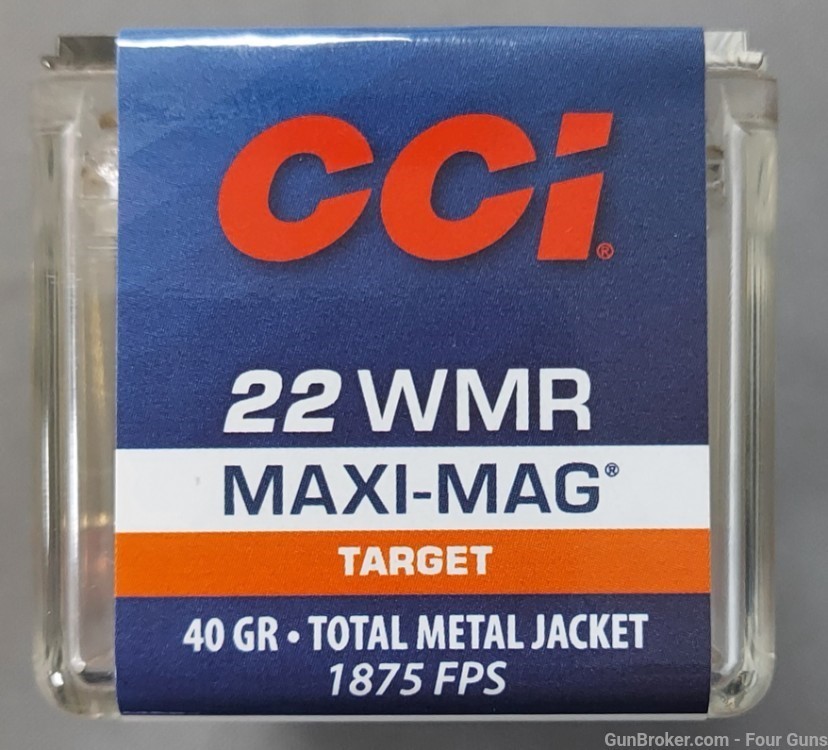 CCI Maxi-Mag 22WMR 40gr Total Metal Jacket 1875 fps  50rds-img-2