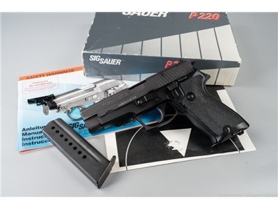 West German Sig Sauer P220 9mm Pistol! Factory Box, Test Target & More! 