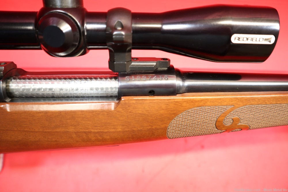 Winchester model 70 6.5x55 swedish w/Redfield PENNY START no reserve-img-23