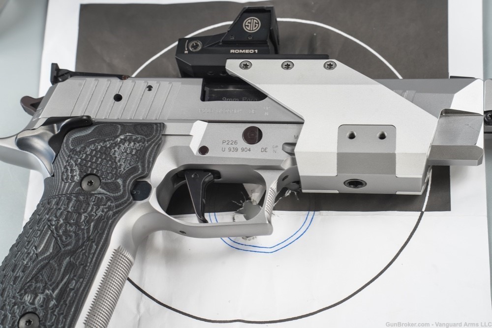 Rare P226 X-Five Open 9mm Semi-Auto Pistol! German Mastershop Quality!  -img-11
