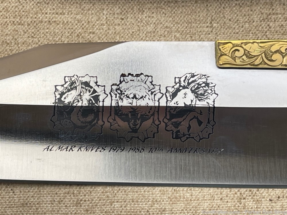 Al Mar Tenth Anniversary Limited Edition Bowie knife 1 Of 200-img-6