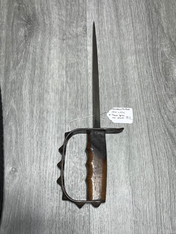 M1917 LF&C Trench Spike Knife, No Scabbard Original -img-0