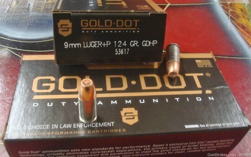 200 Speer 9mm Gold Dot 124 gr +P GDHP 9 mm ammunition 53617 new-img-1