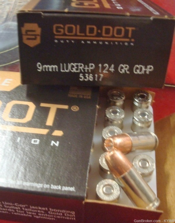 200 Speer 9mm Gold Dot 124 gr +P GDHP 9 mm ammunition 53617 new-img-0