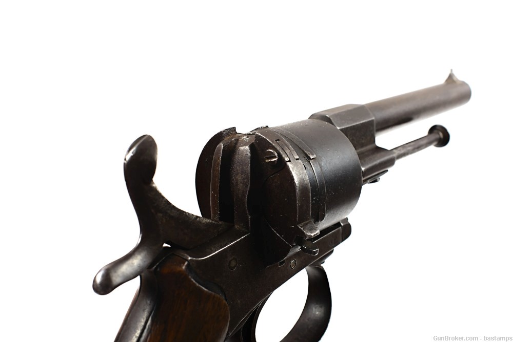 Belgian Lefaucheux Type 9mm Pinfire Revolver (Antique)-img-2