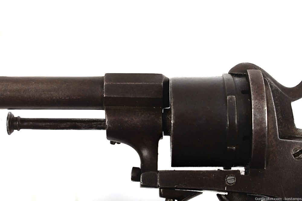 Belgian Lefaucheux Type 9mm Pinfire Revolver (Antique)-img-21