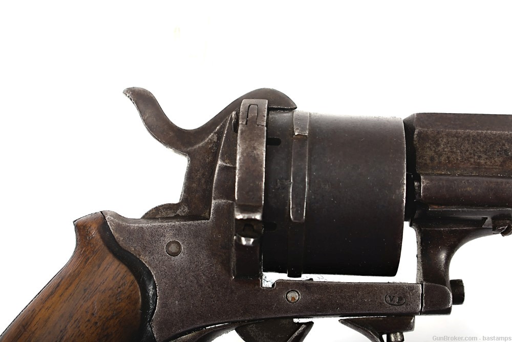 Belgian Lefaucheux Type 9mm Pinfire Revolver (Antique)-img-27