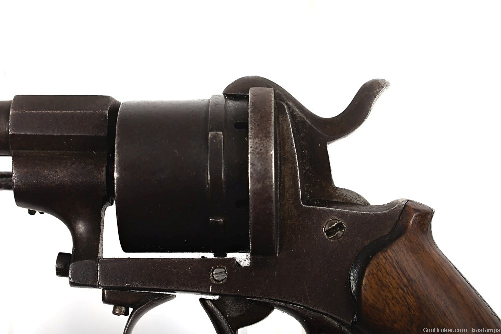 Belgian Lefaucheux Type 9mm Pinfire Revolver (Antique)-img-20