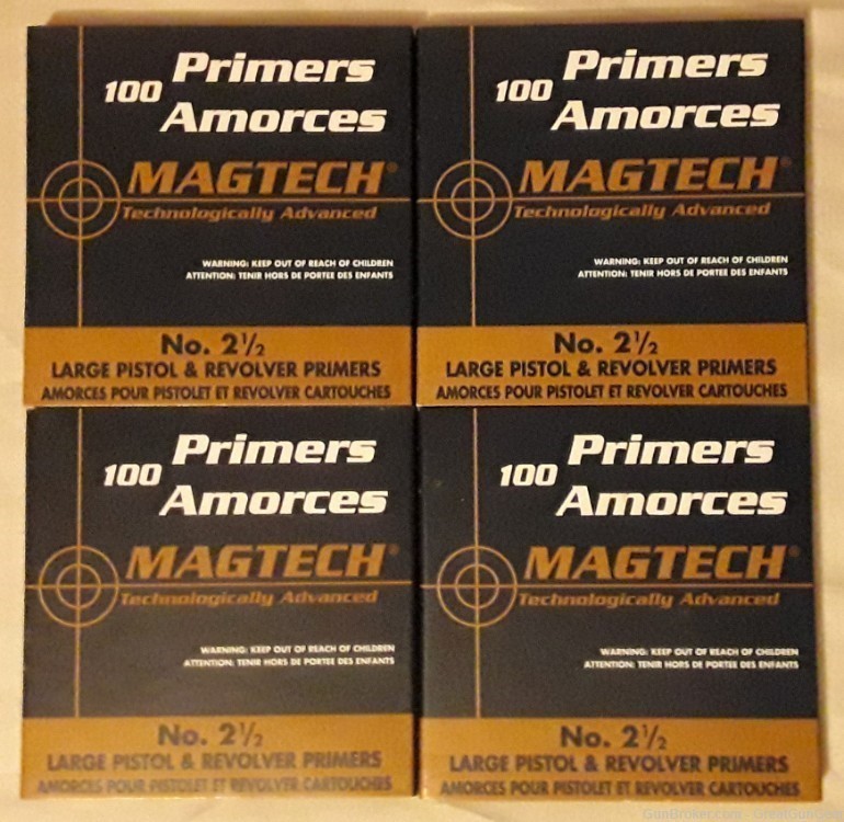 Magtech No. 2 1/2 Large Pistol & Revolver Primers Box of 320-img-0