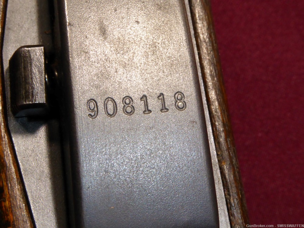 SWISS K31 SCHMIDT RUBIN MATCHING NUMBER MUZZLE 7.51mm EXCELLENT1948-img-4