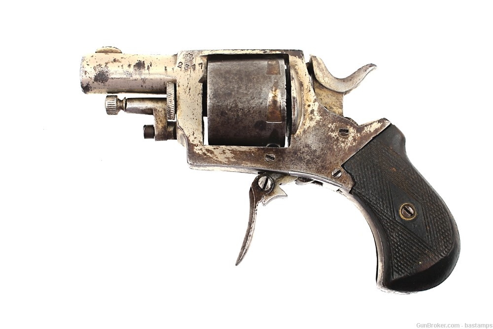 Belgian Bulldog Type Folding Trigger Revolver – SN: 2377 (C&R)-img-0