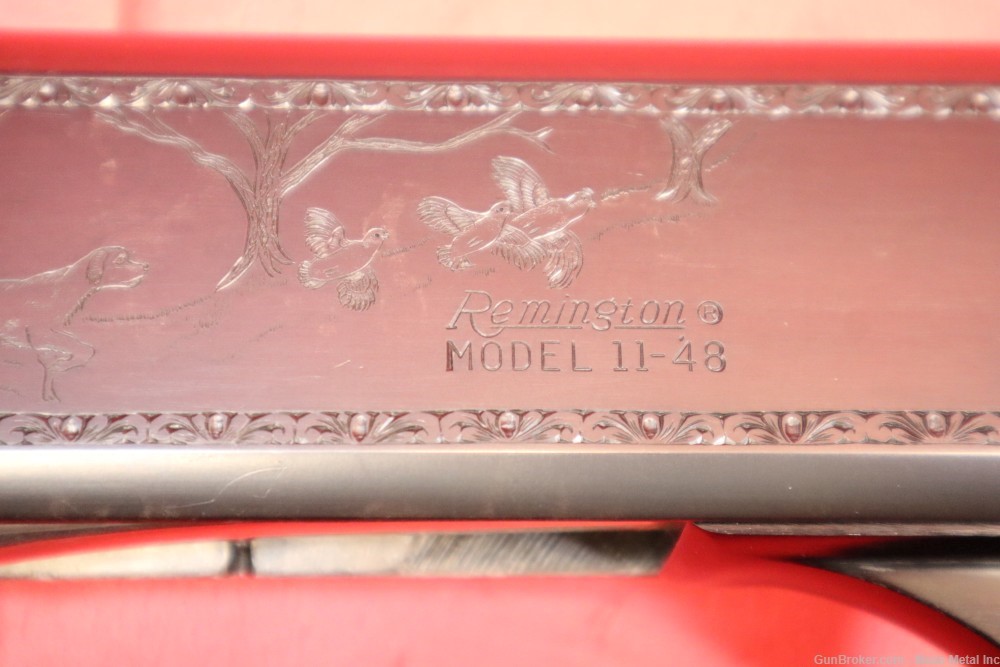 RARE Engraved Remington 11-48 28ga High Grade Skeet 25" PENNY START No Res-img-40