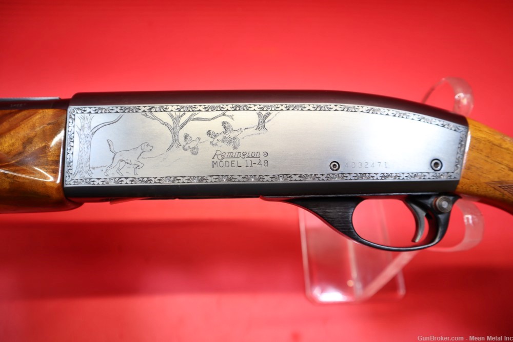 RARE Engraved Remington 11-48 28ga High Grade Skeet 25" PENNY START No Res-img-8