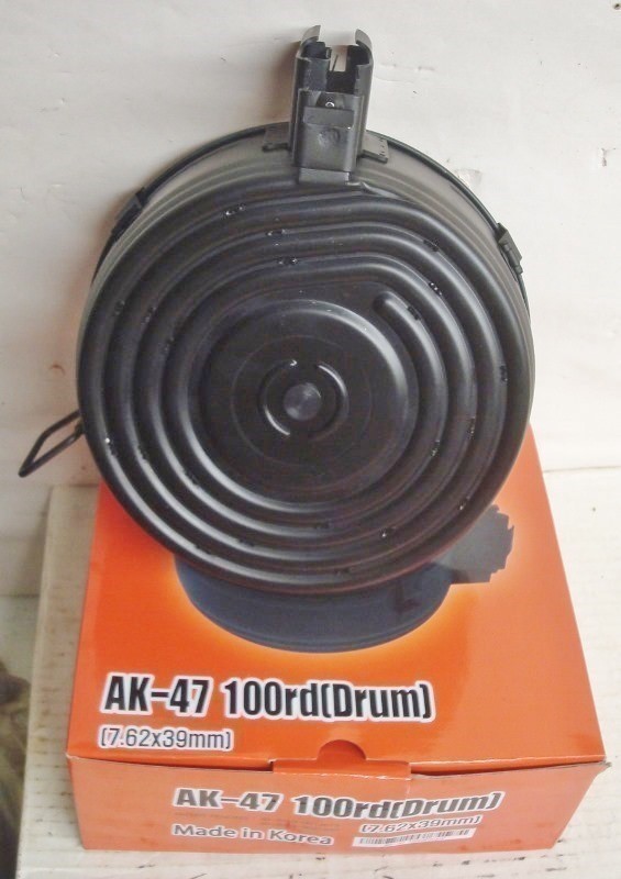 AK 100 round Korean New 7.62x39 drum AK47 magazine-img-0