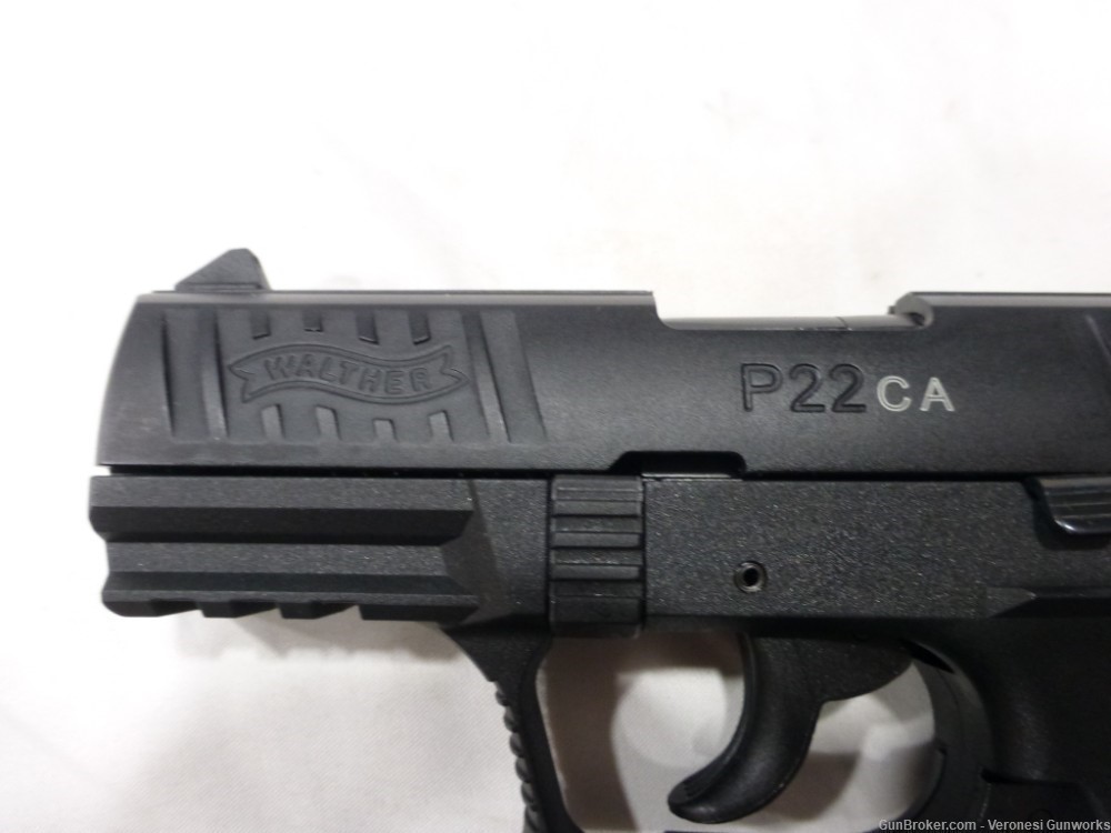 NIB Walther P22 CA DA/SA Pistol 22 LR 10rd 3" Paddle Release Black 5120333-img-6