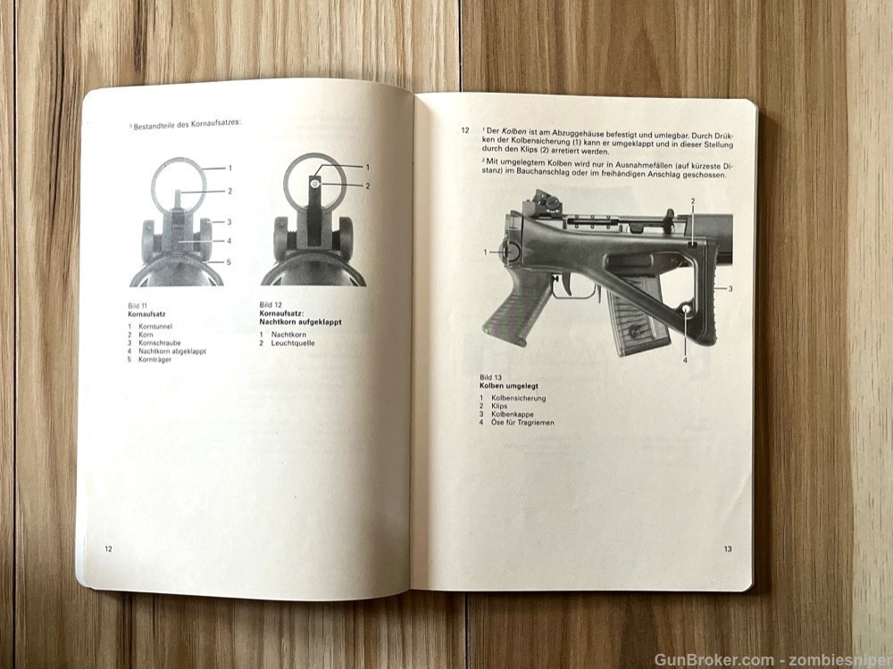 New Swiss Army Rifle Manual in German for Sig PE90 STGW90 550 551 553-img-2