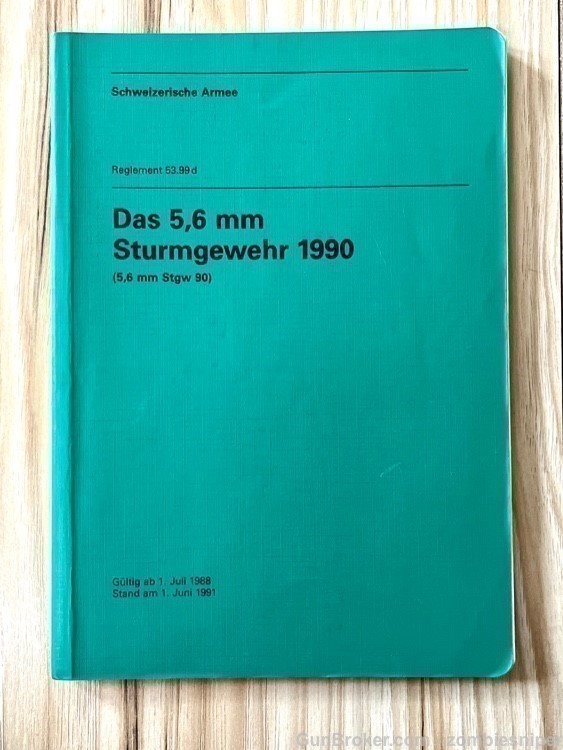 New Swiss Army Rifle Manual in German for Sig PE90 STGW90 550 551 553-img-0