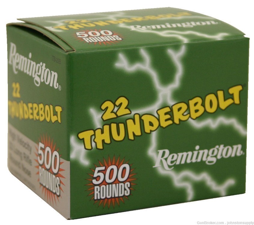 Remington .22 LR Thunderbolt 40gr RN -500 Rounds--img-0