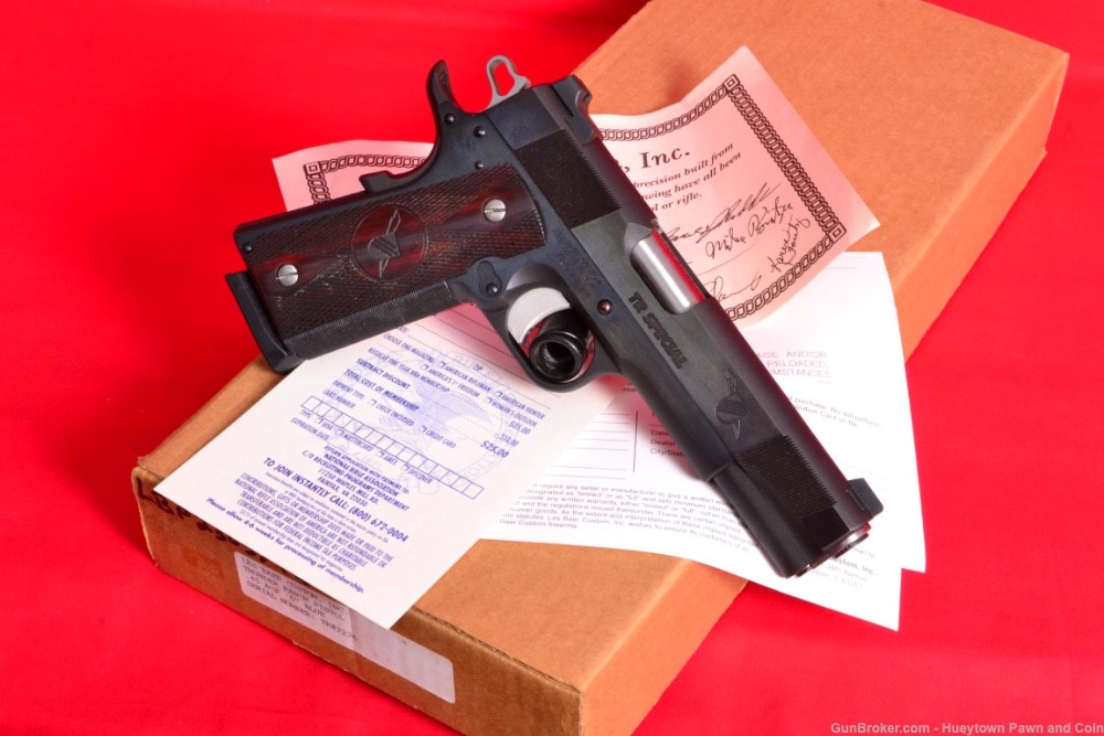 WOW NICE Les Baer Custom Thunder Ranch 1911 .45 Pistol Box Certificate NR-img-21